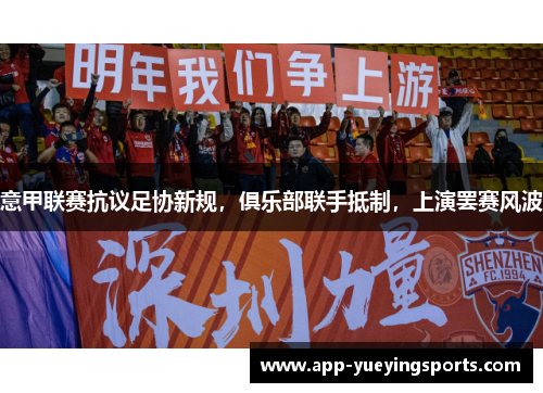 意甲联赛抗议足协新规,俱乐部联手抵制,上演罢赛风波